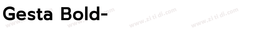 Gesta Bold字体转换